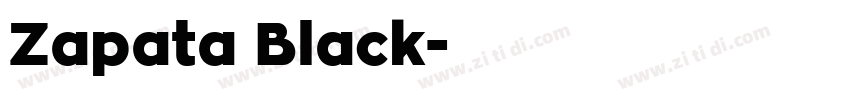 Zapata Black字体转换